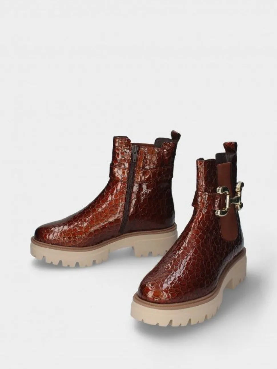 Bota Camel Com Sola Chunky Raquel 28