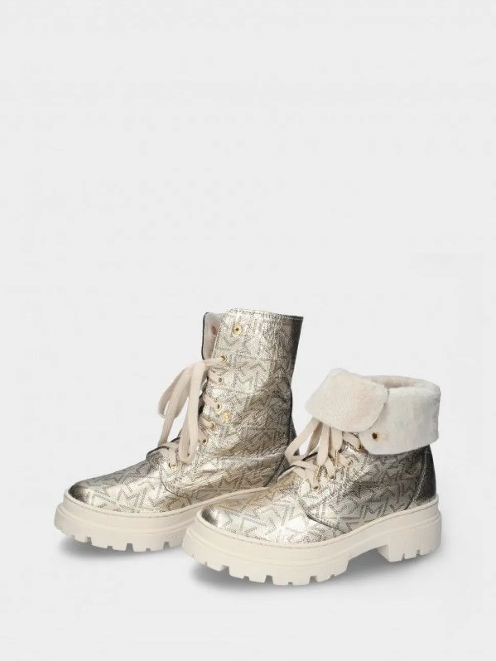 Bota Dourado Com Atacadores Nadia 02