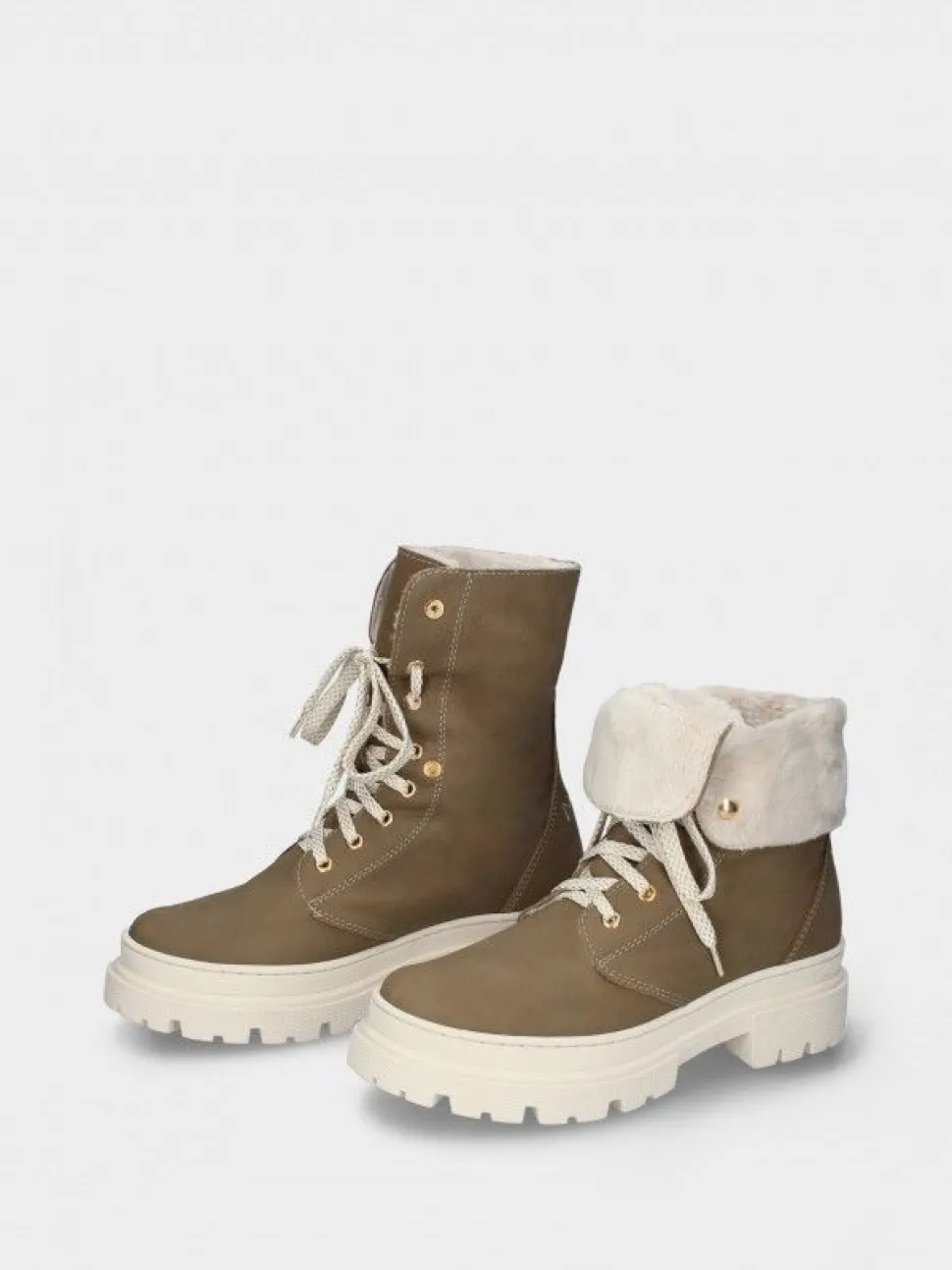 Bota Kaki Com Atacadores Nadia 01