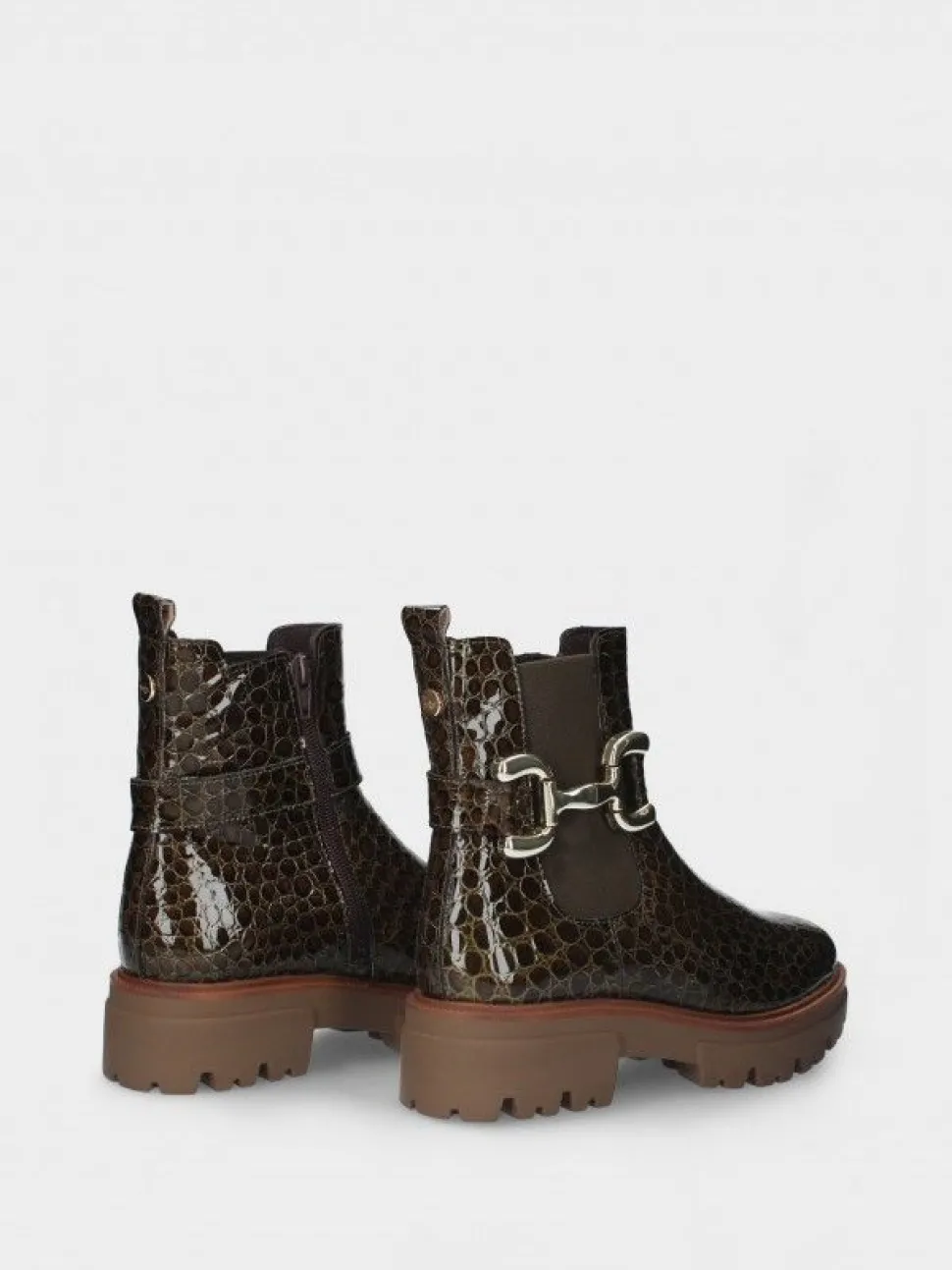 Bota Kaki Com Sola Chunky Raquel 28