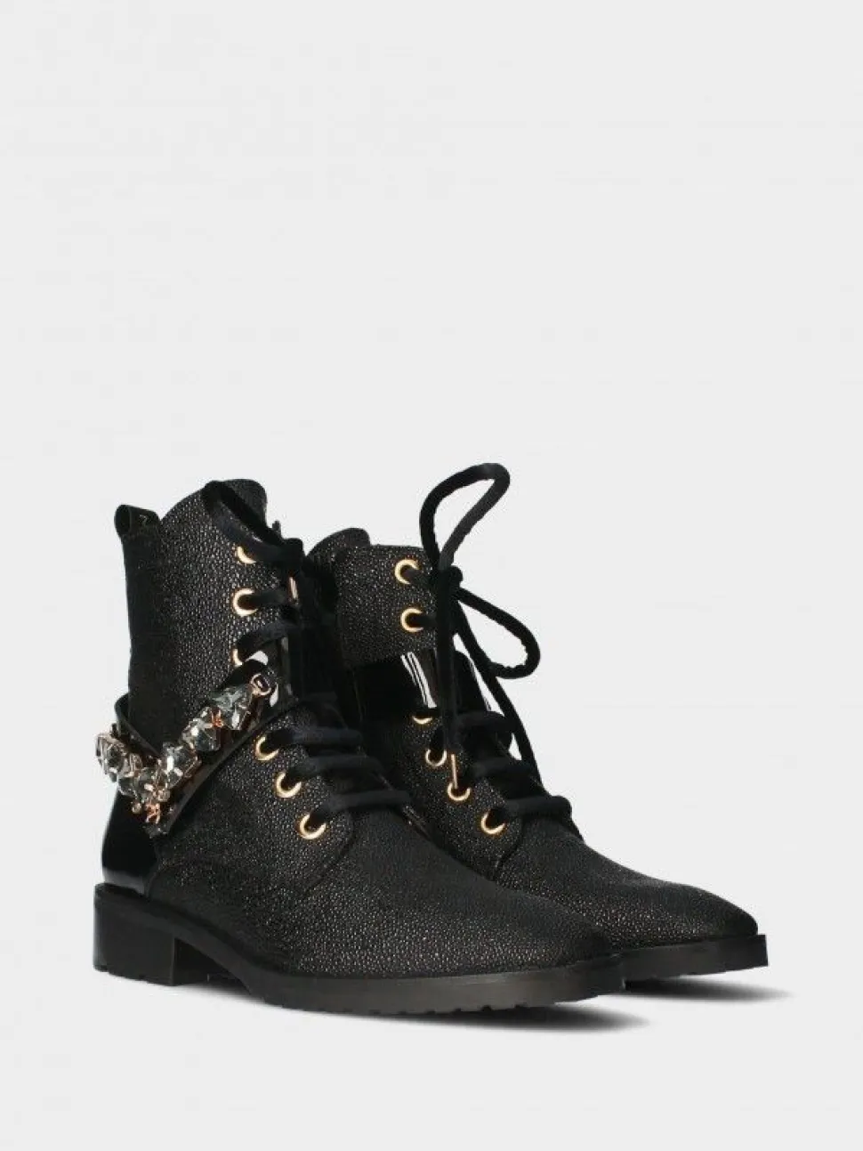 Bota Preta Com Atacadores Para Mulher Telma 12