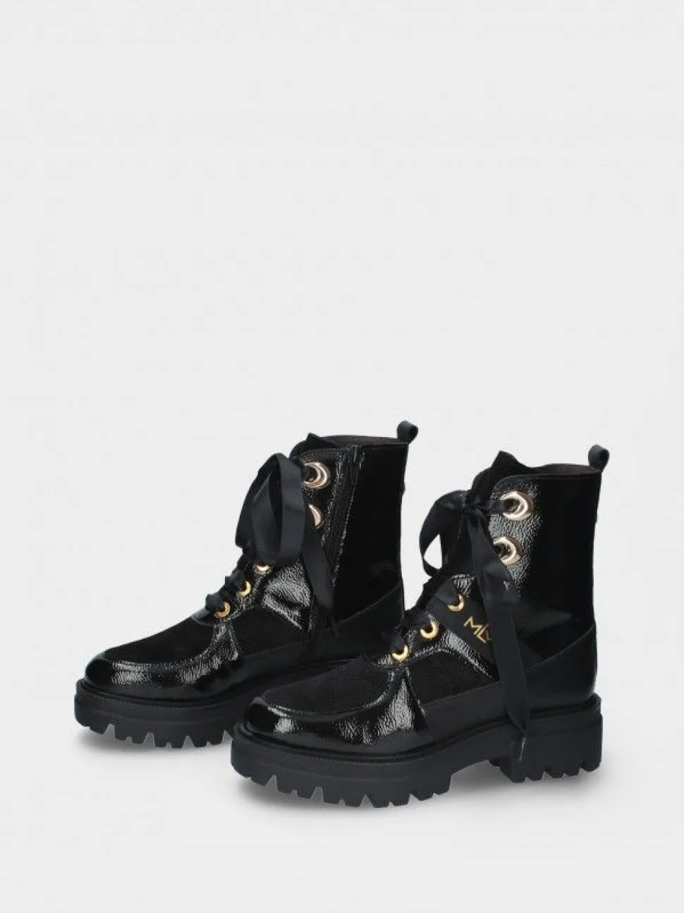 Bota Preta Estilo Militar Raquel 35