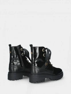 Bota Preta Estilo Militar Raquel 35