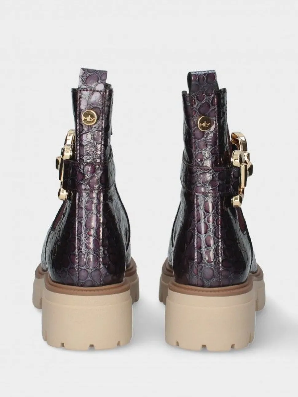 Bota Roxa Com Sola Chunky Raquel 28