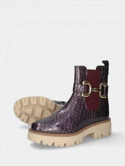 Bota Roxa Com Sola Chunky Raquel 28