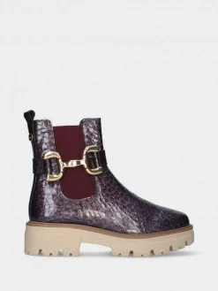 Bota Roxa Com Sola Chunky Raquel 28