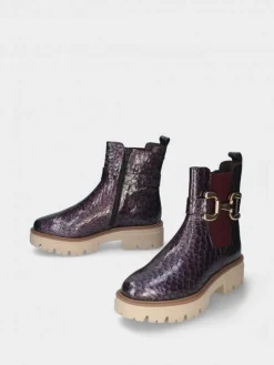 Bota Roxa Com Sola Chunky Raquel 28