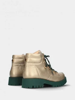 Bota Verde Com Atacadores Para Mulher Nicole 01