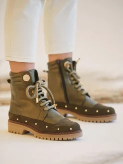 Bota Verde Estilo Militar Feminina Raquel03