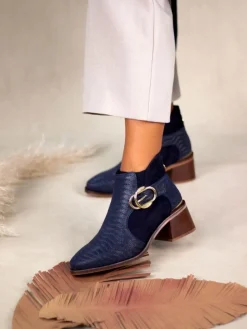 Botim Azul De Salto Para Mulher Tania 12