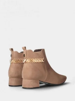 Botim Bege Salto Para Mulher Lidia 28