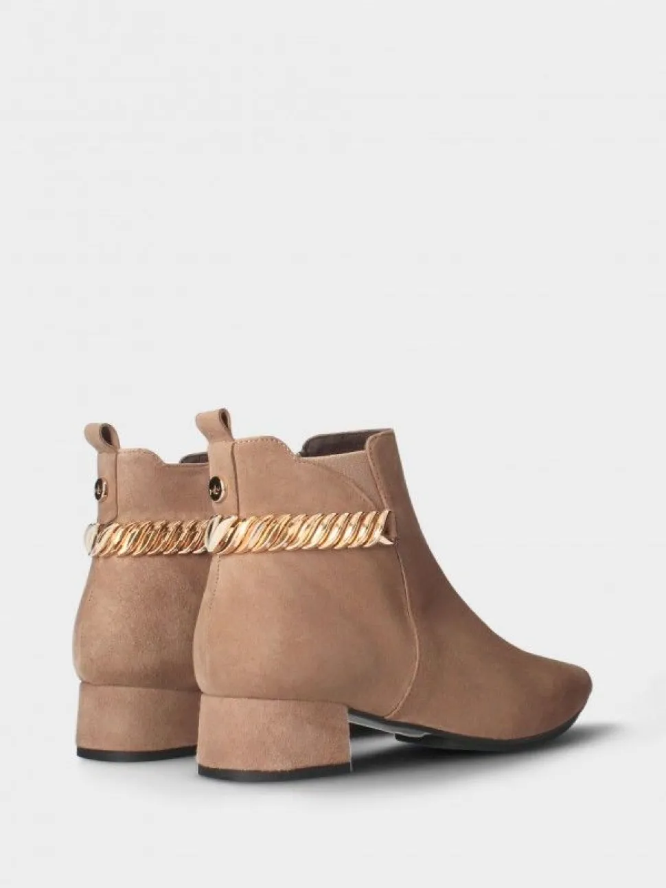 Botim Bege Salto Para Mulher Lidia 28