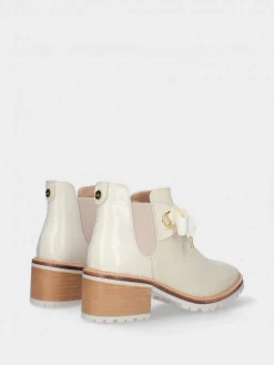 Botim Branco De Salto Para Mulher Tania 14