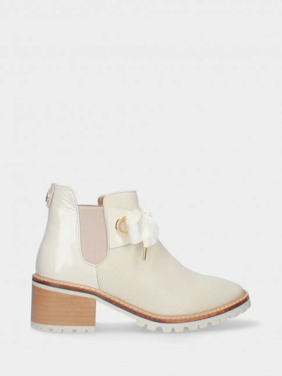 Botim Branco De Salto Para Mulher Tania 14