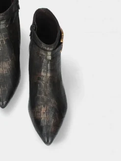 Botim Castanho Salto Baixo Lidia 32