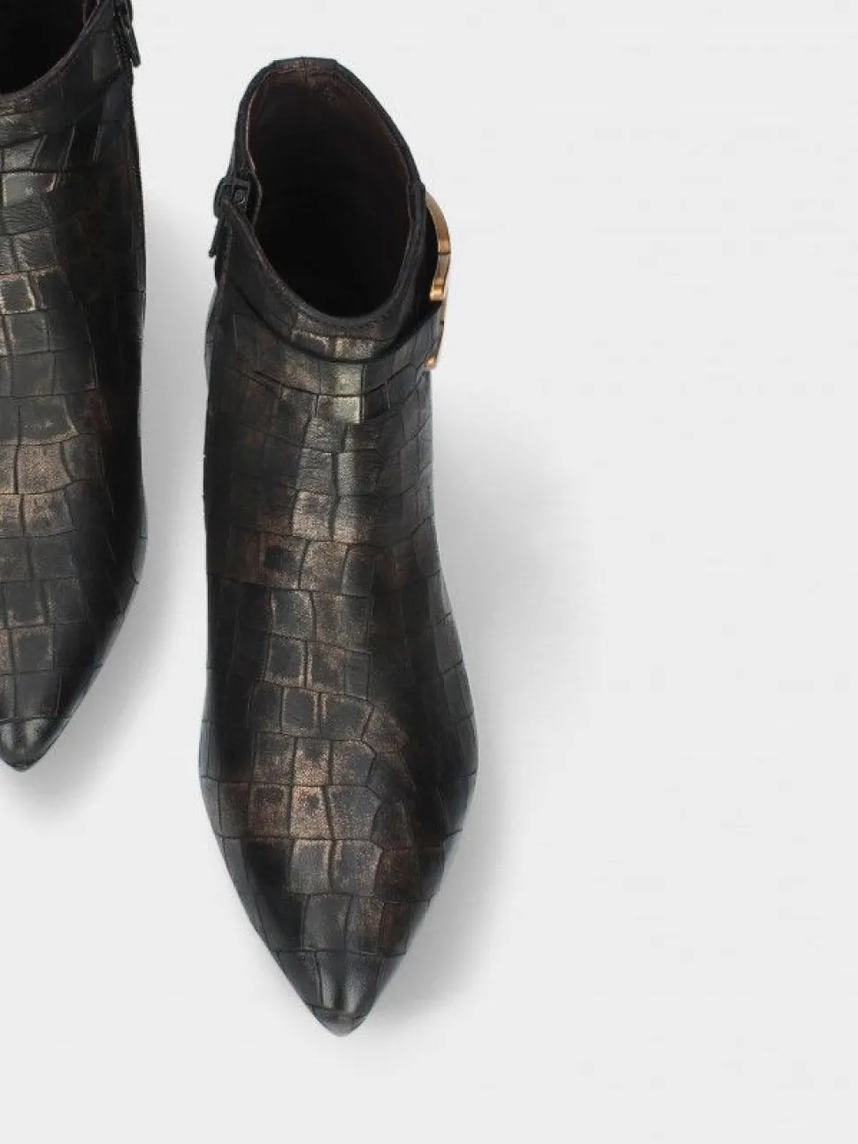 Botim Castanho Salto Baixo Lidia 32