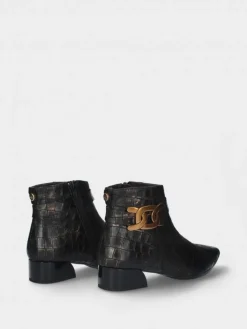 Botim Castanho Salto Baixo Lidia 32