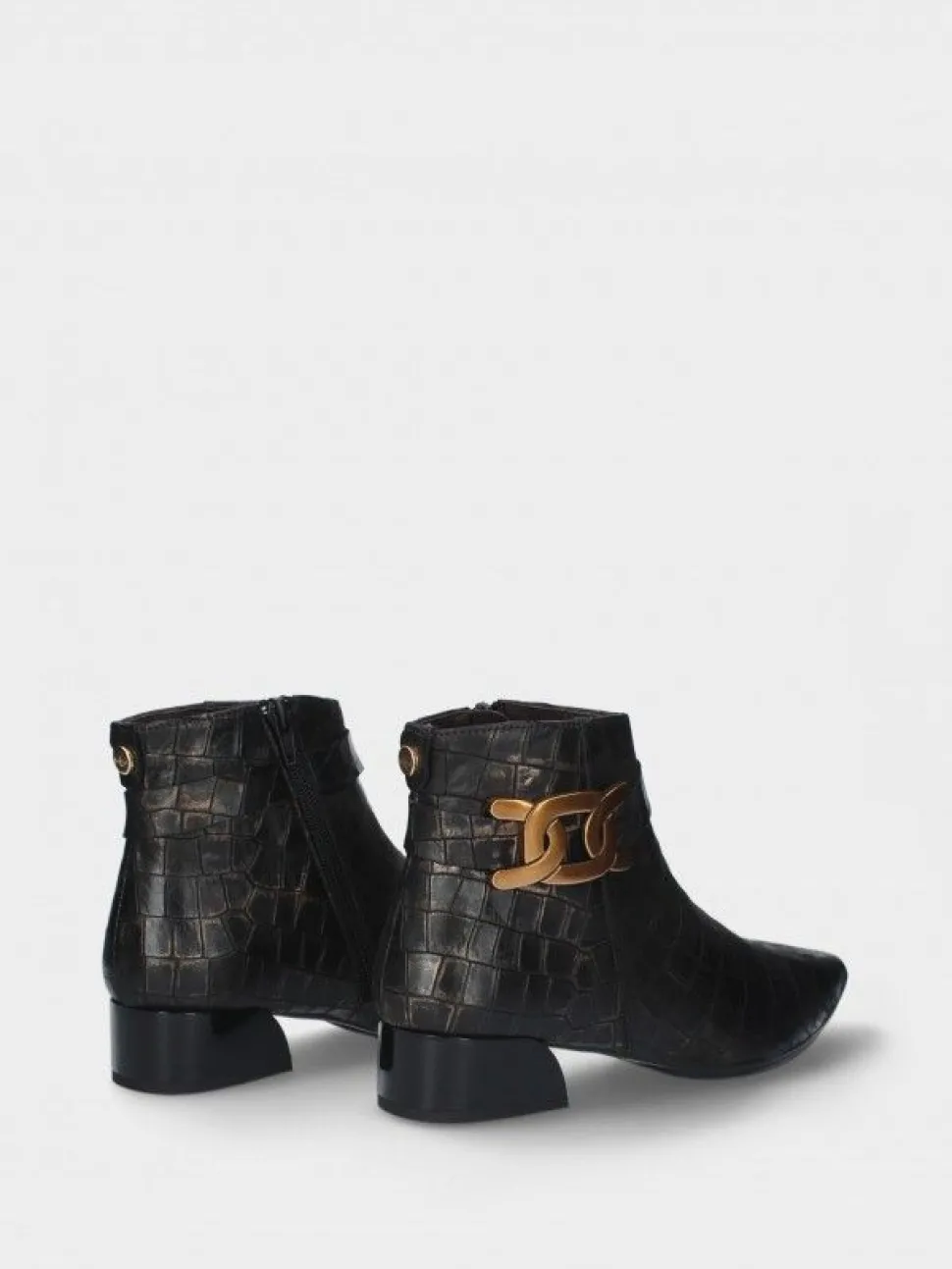 Botim Castanho Salto Baixo Lidia 32