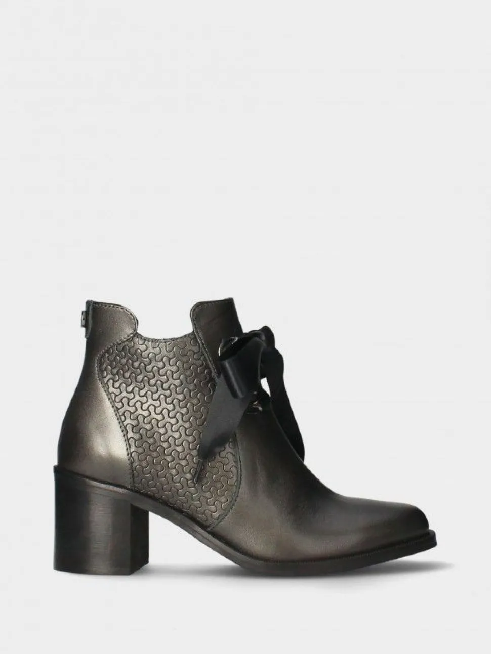 Botim Cinza De Salto Para Mulher Sara 22