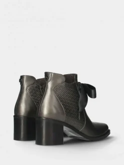 Botim Cinza De Salto Para Mulher Sara 22