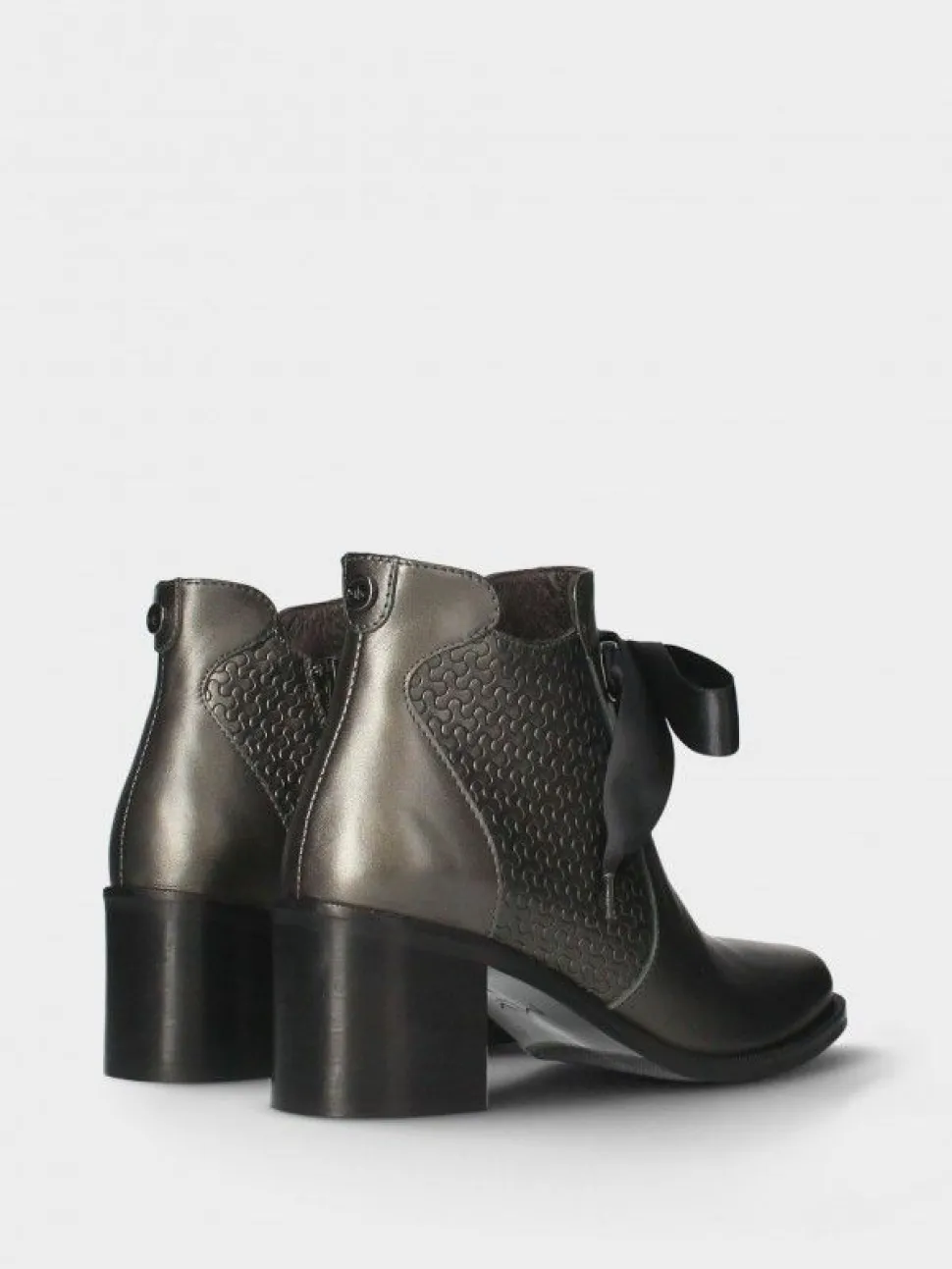 Botim Cinza De Salto Para Mulher Sara 22