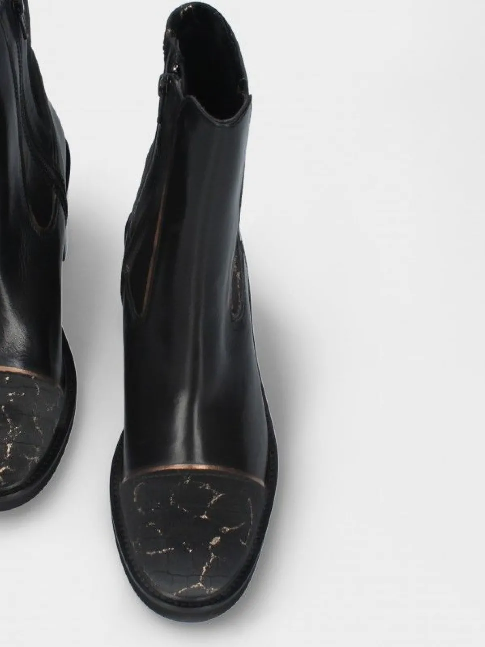 Botim Preto Salto Alto Sandra 02