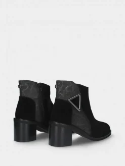 Botim Preto Salto Alto Sandra 03