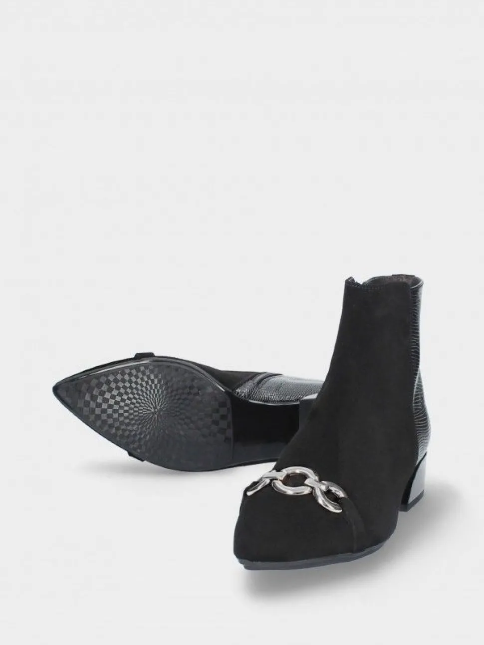 Botim Preto Salto Baixo Lidia 33