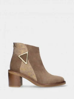 Botim Taupe Salto Alto Sandra 03