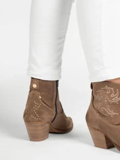 Botim Texano Bege Salome 01