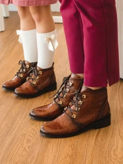 Botins De Crianca Castanho