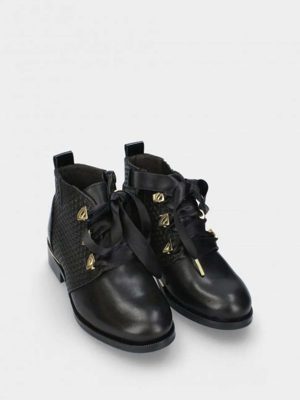 Botins De Crianca Pretos