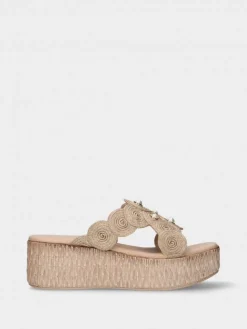 Chinelo Bege De Cunha Para Mulher Debora 06