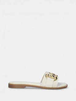 Chinelo Branco Raso Para Mulher Luca 09