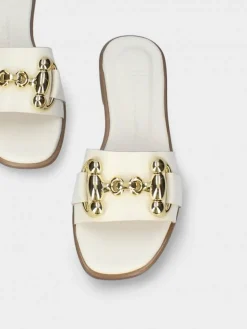 Chinelo Branco Raso Para Mulher Luca 09