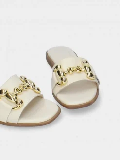 Chinelo Branco Raso Para Mulher Luca 09