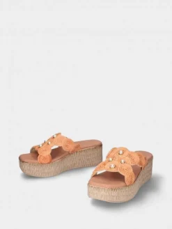 Chinelo Laranja De Cunha Para Mulher Debora 06