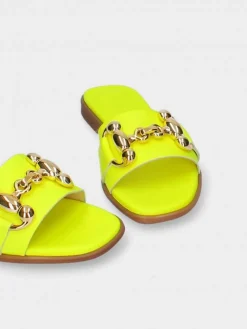 Chinelo Neon Amarelo Salto Raso Luca 10