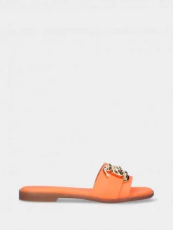 Chinelo Neon Laranja Salto Raso Luca 10