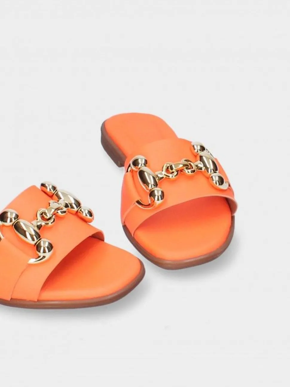 Chinelo Neon Laranja Salto Raso Luca 10