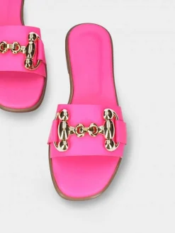 Chinelo Neon Rosa Salto Raso Luca 10