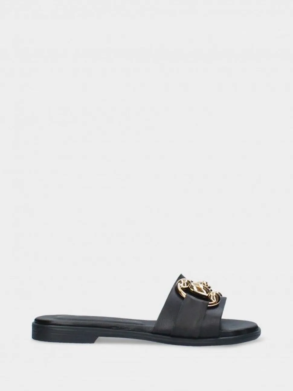 Chinelo Preto Raso Para Mulher Luca 09