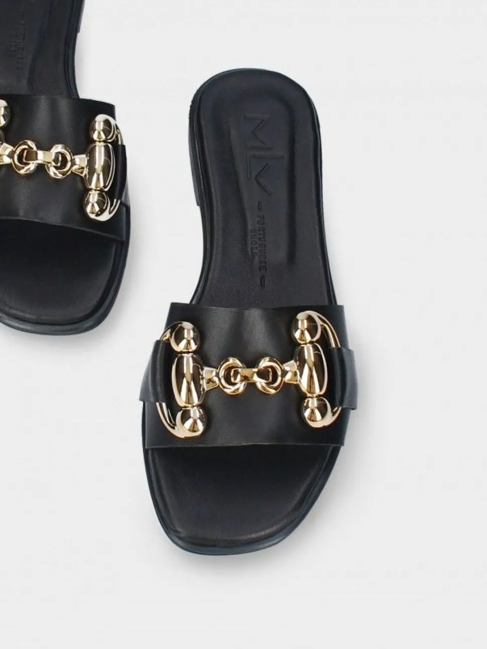 Chinelo Preto Raso Para Mulher Luca 09