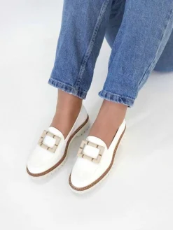 Mocassim Branco Para Senhora Raquel 12