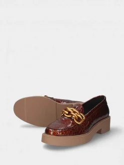 Mocassim Camel Com Plataforma Raquel 19