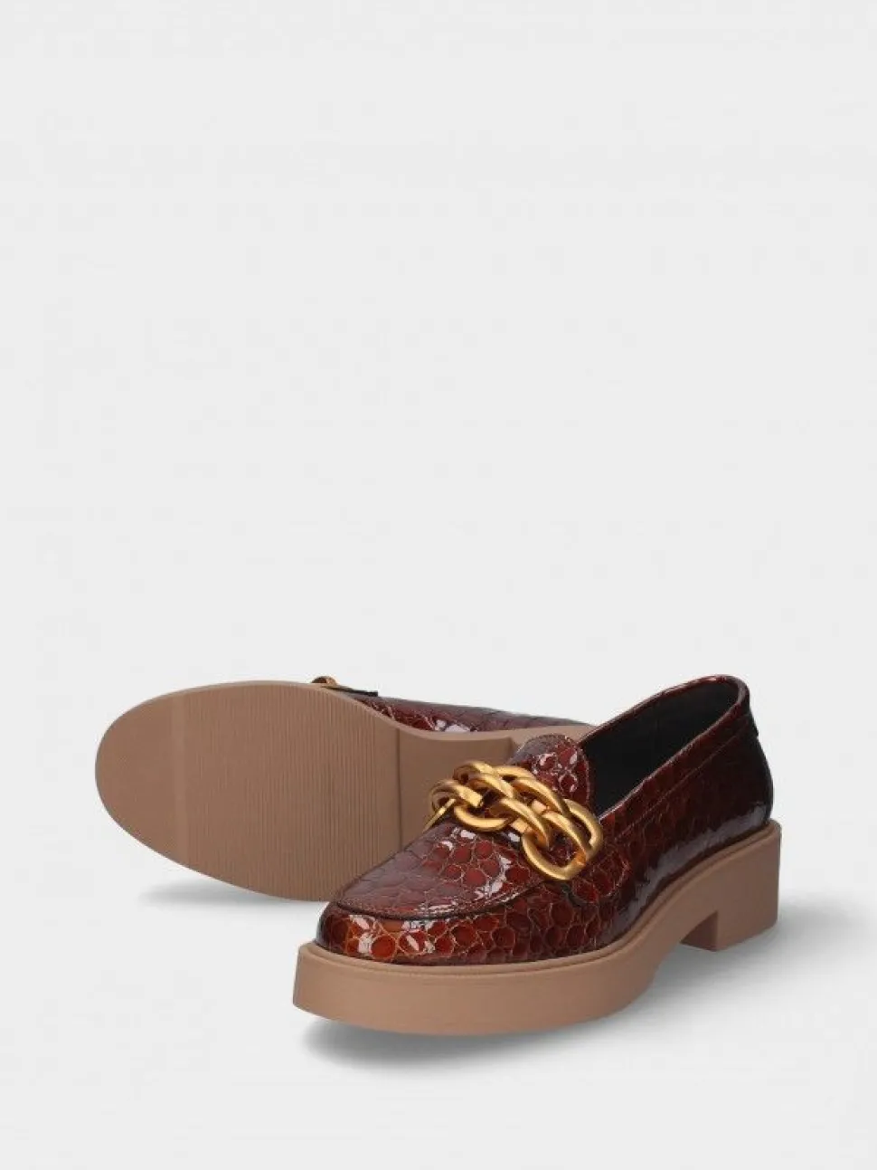 Mocassim Camel Com Plataforma Raquel 19