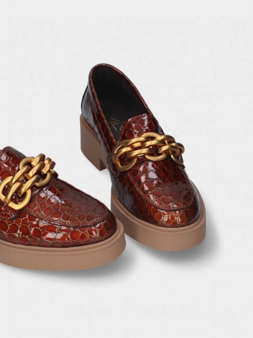 Mocassim Camel Com Plataforma Raquel 19