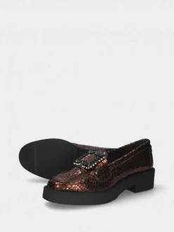 Mocassim Castanho Com Plataforma Raquel 21