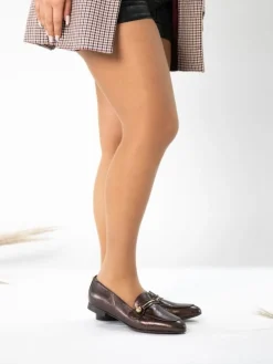 Mocassim Castanho Para Mulher Dina 24