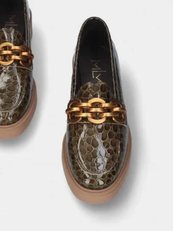 Mocassim Kaki Com Plataforma Raquel 19